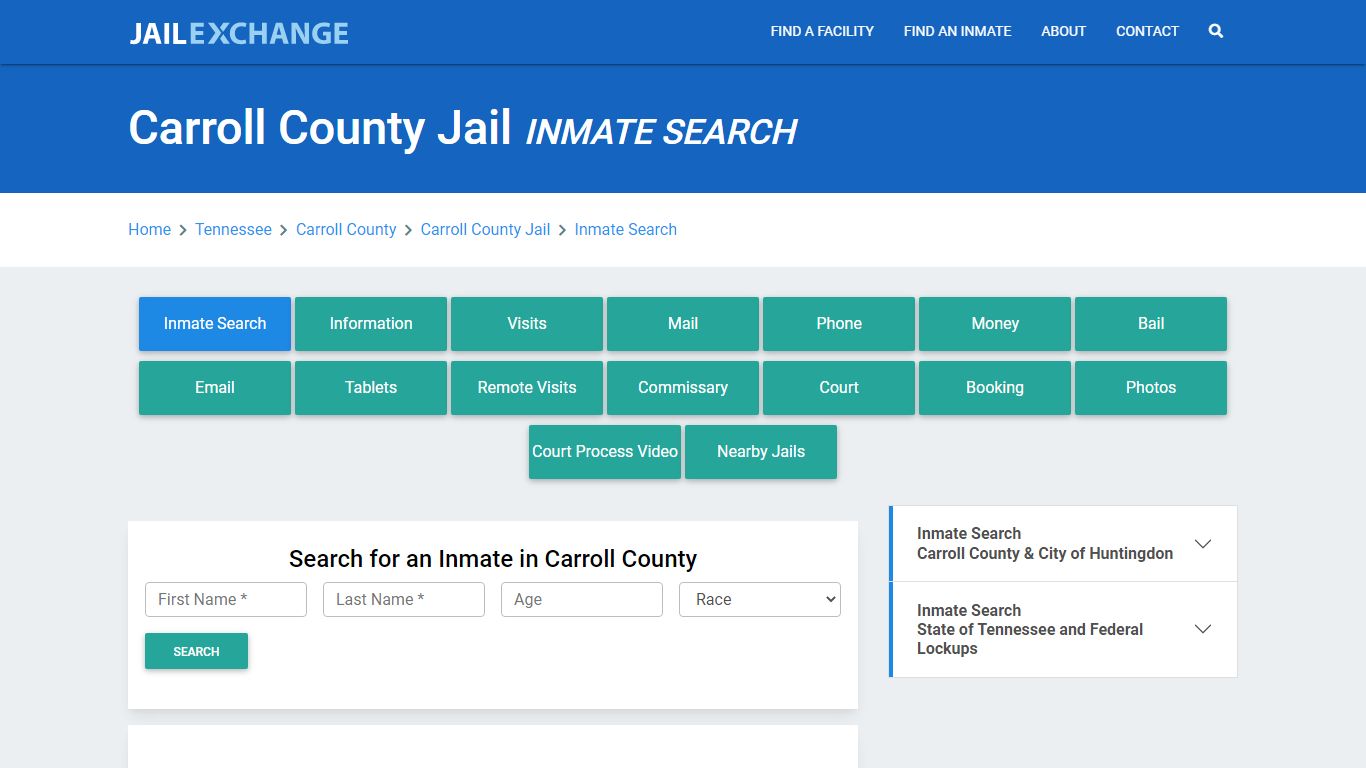 Carroll County Jail, TN Inmate Search: Roster & Mugshots