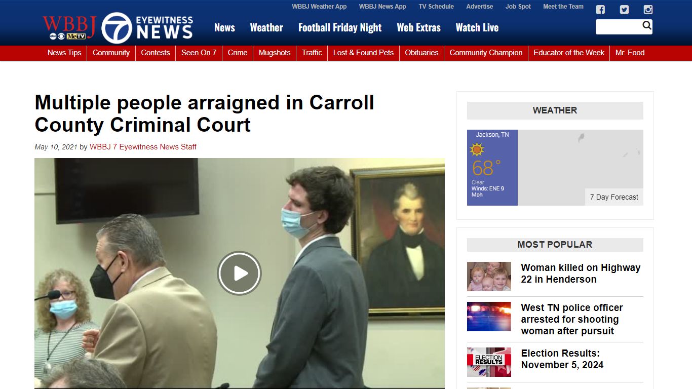 Multiple people arraigned in Carroll County Criminal Court